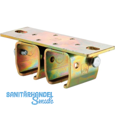 Doppeldeckenbefestigungsmuffe HELM 102 D, Loch ø 8,5 mm, Stahl verzinkt, gelb Doppeldeckenbefestigungsmuffe HELM 102 D, Loch ø 8,5 mm, Stahl verzinkt, gelb