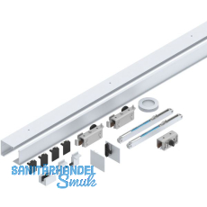 HELM GT-L 50 Inlay Beschlagset Glas 8-10 mm L=2000 mm 50 kg Alu silber eloxiert