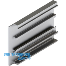 HAWA-Junior 80/100 B Abdeckkappe Clipblende 60 mm links silber