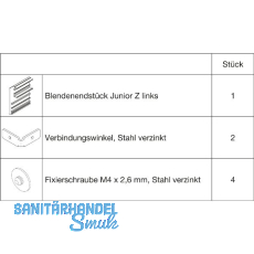 HAWA Junior 100/Z Abdeckkappen-Set zu Clipblende 66 mm links silber (30143) HAWA Junior 100/Z Abdeckkappen-Set zu Clipblende 66 mm links silber (30143)