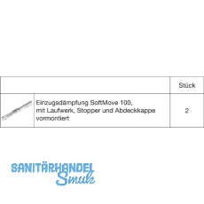 HAWA Junior 100 Laufwerkset 2 SoftMove (30150) HAWA Junior 100 Laufwerkset 2 SoftMove (30150)