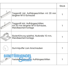 HAWA Junior 100/B-Pocket Grundbeschlagset Holz Tragschraube 20 mm länger HAWA Junior 100/B-Pocket Grundbeschlagset Holz Tragschraube 20 mm länger