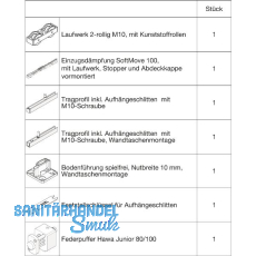 HAWA Junior 100/B-Pocket Beschlagset Holz SoftMove/Federpuffer (30254) HAWA Junior 100/B-Pocket Beschlagset Holz SoftMove/Federpuffer (30254)
