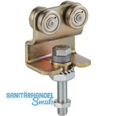 Rollapparat HELM 386 zweipaarig mit Drehlager, Stahl verzinkt, gelb