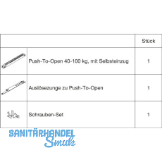 HAWA Porta 100/HMT-Pocket Acoustics Push-To-Open D�mpfung Selbsteinzug 100 kg