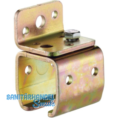 Wandbefestigungsmuffe HELM 401, Loch � 13 mm, M8 x 20, Stahl verzinkt, gelb