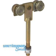 Rollapparat HELM 420L zweipaarig mit Drehlager, Stahl verzinkt, gelb Rollapparat HELM 420L zweipaarig mit Drehlager, Stahl verzinkt, gelb