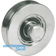 IBFM Schiebetorrolle 360 mit Kugellager, � 60mm, V-Nut , Stahl verzinkt
