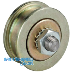 Schiebetor-Stahlrolle � 45 mm, Stahl verzinkt, gelb