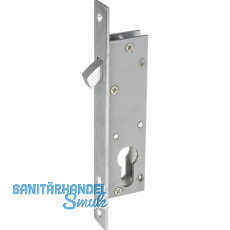 Schiebetürschloss mit Bogenriegel,PZ,DM 20,Stulp 176x20x3 eckig,silber verzinkt Schiebetürschloss mit Bogenriegel,PZ,DM 20,Stulp 176x20x3 eckig,silber verzinkt