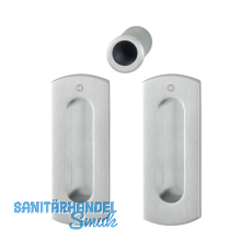 HOPPE Schiebetürmuschel Set M463 - BL, Messing verchromt satiniert HOPPE Schiebetürmuschel Set M463 - BL, Messing verchromt satiniert