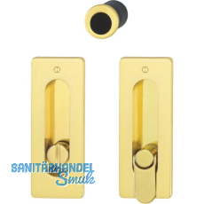 HOPPE Schiebet�rmuschel Set M464 - WC, eckige Rosette, Messing poliert