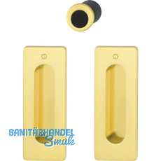 HOPPE Schiebetürmuschel Set M464 - BL, eckige Rosette, Messing poliert HOPPE Schiebetürmuschel Set M464 - BL, eckige Rosette, Messing poliert