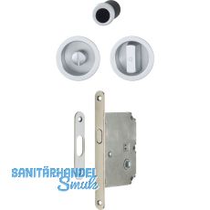 HOPPE Schiebet�rmuschel Set 4920 - WC mit Schloss, rund, verchromt satiniert