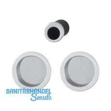 HOPPE Schiebet�rmuschel Set 4920 - BL, runde Rosette, Alu verchromt satiniert