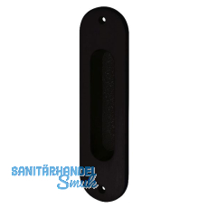 MARCHESI Schiebetürmuschel oval 38 x 152 mm Messing schwarz MARCHESI Schiebetürmuschel oval 38 x 152 mm Messing schwarz