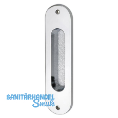 MARCHESI Schiebetürmuschel oval 38 x 152 mm Messing verchromt MARCHESI Schiebetürmuschel oval 38 x 152 mm Messing verchromt