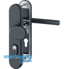 Sicherheits-Wechselgarnitur AMSTERDAM, PZ88, RC3, Türstärke 67-77 mm, schwarz Sicherheits-Wechselgarnitur AMSTERDAM, PZ88, RC3, Türstärke 67-77 mm, schwarz