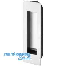 MARCHESI Schiebetürmuschel eckig 155 x 45 x 2 mm, Edelstahl matt MARCHESI Schiebetürmuschel eckig 155 x 45 x 2 mm, Edelstahl matt