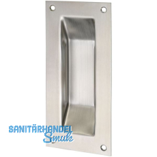 MARCHESI Schiebet�rmuschel eckig, 90 x 200, f. Schrauben M5, Edelstahl matt