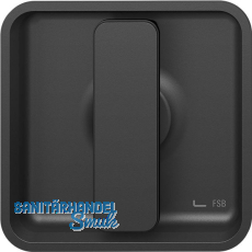 FSB Schiebet�rmuschel 42 4263 eckig, Aluminium schwarz matt