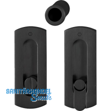 HOPPE Schiebet�rmuschel Set M463 - WC, Messing schwarz satiniert