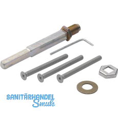 HOPPE Befestigungsset Sicherheits-Wechselgarnitur, VK abgesetzt, T�rst�rke 62-67