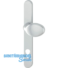 Knopfschild au�en drehbar PZ92, verdeckt geschraubt, Aluminium silber eloxiert