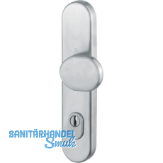 Sicherheits-Knopflangschild PZ92 mit Kernziehschutz, Edelstahl matt