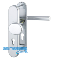 Sicherheits-Wechselgarnitur AMSTERDAM, PZ92, silber eloxiert