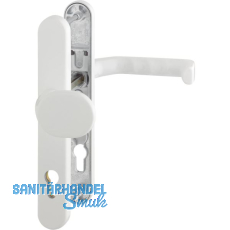 Wechselgarnitur LIVERPOOL - Schmalschild Knopf PZ, wahlweise, wei� RAL 9016