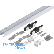 HELM 53 Beschlagset Wand Holz 50 kg Laufschiene L=2100 mm silber