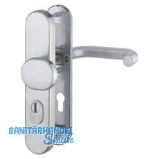 SH-Wechselgarnitur PARIS auf Schild PZ72, 37-47, mit Kzs., Edelstahl matt