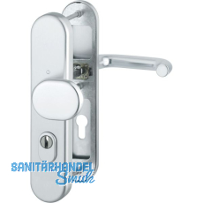 SH-Wechselgarnitur PARIS-auf Schild PZ72, 37-47, mit Kzs., silber elox