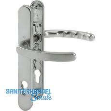 Drückergarnitur LUXEMBOURG - auf LS PZ88, TS 67 - 72 mm, Edelstahl Effekt Drückergarnitur LUXEMBOURG - auf LS PZ88, TS 67 - 72 mm, Edelstahl Effekt