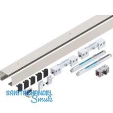 HELM GT-L 80 Beschlagset Glas 8-10,76 mm L=2000mm Deckenmontage Edelstahl-Effekt HELM GT-L 80 Beschlagset Glas 8-10,76 mm L=2000mm Deckenmontage Edelstahl-Effekt