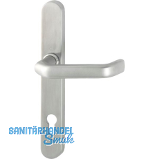 Schmalschild - Halbgarnitur LIVERPOOL - (Innen) PZ92, 8x50, Edelst. matt