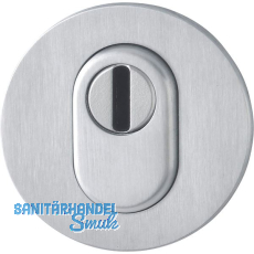 HOPPE Zylinderrosette flach rund-PZ mit KZS, 65-75, Edelstahl