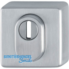 HOPPE Zylinderrosette au�en eckig PZ mit Kernziehschutz, Edelstahl matt