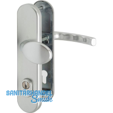 SH-Wechselgarnitur LIEGE-Schild PZ88, mit Kernziehschutz, Alu silber eloxiert SH-Wechselgarnitur LIEGE-Schild PZ88, mit Kernziehschutz, Alu silber eloxiert