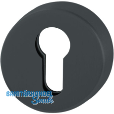 HOPPE Zylinderrosette innen rund PZ, Edelstahl schwarz matt