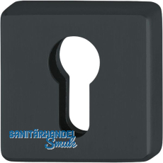 HOPPE Zylinderrosette innen eckig PZ, Edelstahl schwarz matt HOPPE Zylinderrosette innen eckig PZ, Edelstahl schwarz matt