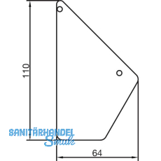 THYSSENKRUPP Syprotech Wandanschlussdeckel Easyline, Alu blank