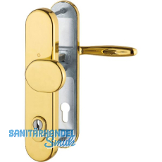 Sicherheits-Wechselgarnitur VERONA mit Kernziehschutz, PZ 88,RC3,Messing poliert