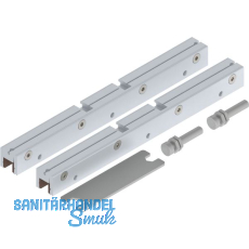 SOLIDO 100/HELM 140 Glasklemmst�ck-Set ESG/VSG 8-10,76 mm silber