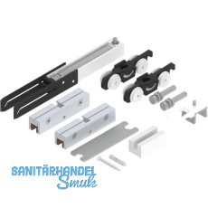 HELM 53 Beschlagset Glas 50 kg ohne Laufschiene 1 D�mpfung