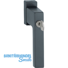 HOPPE Fenstergriff TOULON Sperrzylinder TBT, VK 7x37 mm, schwarz matt