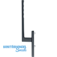 HOPPE Hebeschiebet�rgriff TOULON au�en PZ, L�nge 253, Aluminium schwarz matt