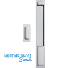 HOPPE Hebeschiebegarnitur AUSTIN Muschelgriff, Aluminium edelstahlfarbig matt