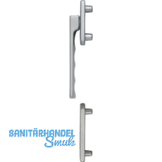 HOPPE Fenstergriff-Halbgarnitur TOULON au�en flach, Aluminium Edelstahl Effekt